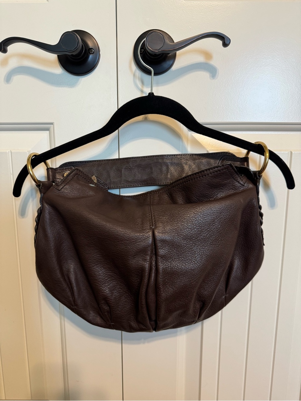 Banana Republic Brown Leather hobo handbag - Picture 4 of 4